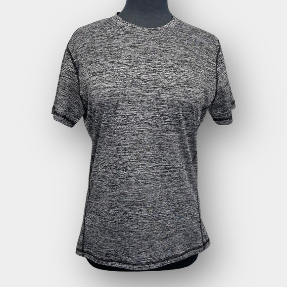 90° By Reflex Grey Black Activewear Short Sleeve Shirt Women's Small - Picture 1 of 5